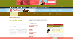 Desktop Screenshot of javansky-pony.konicci.cz