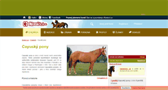 Desktop Screenshot of cayusky-pony.konicci.cz