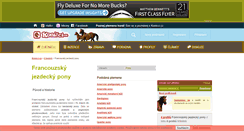 Desktop Screenshot of francouzsky-jezdecky-pony.konicci.cz