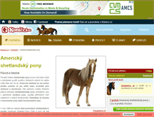 Tablet Screenshot of americky-shetlandsky-pony.konicci.cz